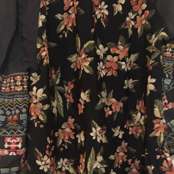 John Mark Black Blouse with Multicolor Embroidery - Picture 11 of 14